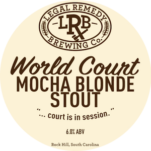 Legal Remedy - World Court - Mocha Blonde Stout - 30L Keykeg