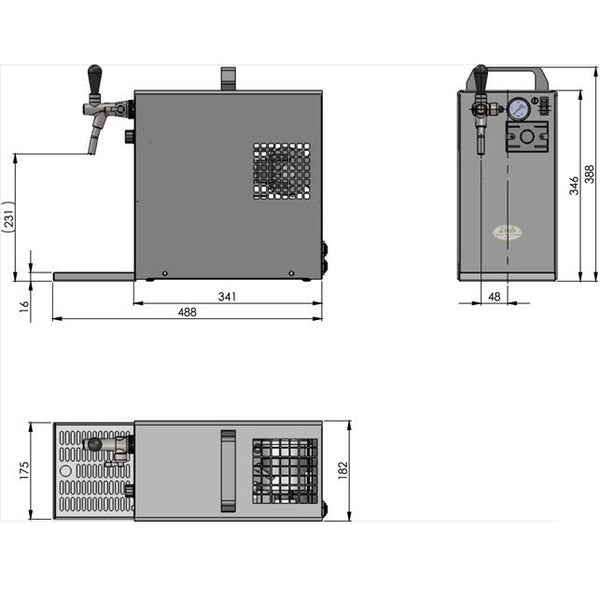 Lindr Pygmy 30/K Profi Draught Dispenser - National Mobile Bars